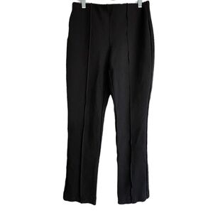 Chico’s Pull on Pin Tuck Ponte Knitted Leggings Black Size 00R / 4